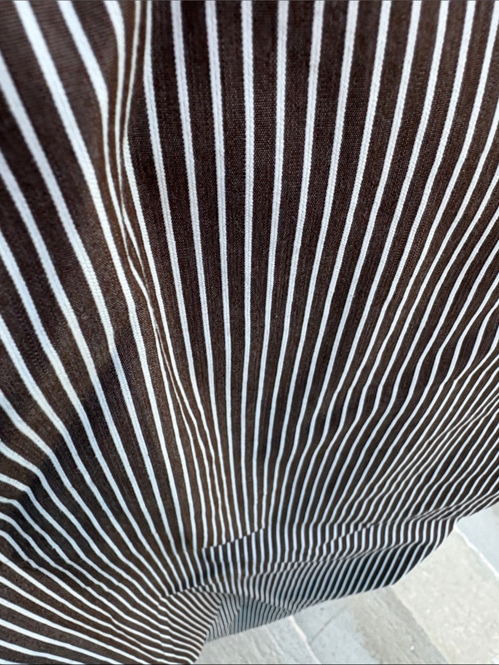 Jones New York Women's Striped Capri Pants in Brown & White - Picture 11 of 12